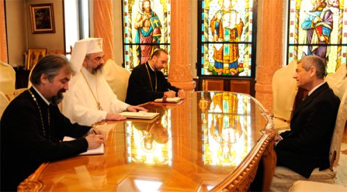 Patriarhul României l-a primit în vizită de rămas-bun pe ambasadorul Israelului la Bucureşti